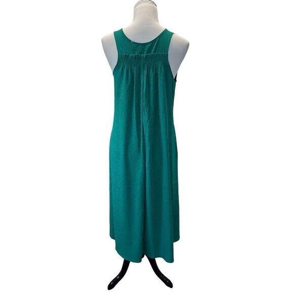 Athleta NWOT Echo Sleeveless Midi Dress Scoop Neck Lightweight Green Size S - Picture 2 of 8